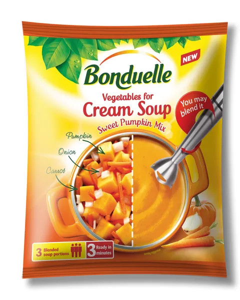 Krēmzupa saldēta Ķirbju, burkānu 400g, Bonduelle