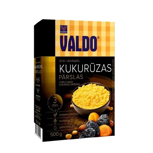 Pārslas kukurūzas Valdo ā/vārāmās 500g