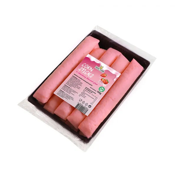 Kukurūzas standziņas ar zemeņu garšu, sveramas, Latvijas Maiznieks