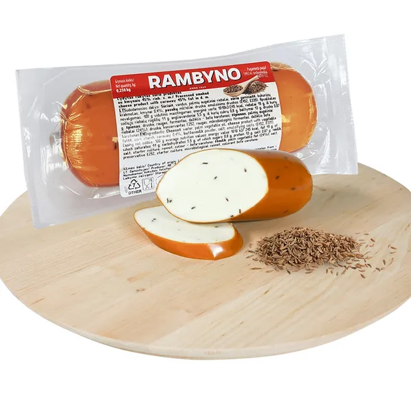 Kūp. kausēts siera izstr. ar ķimenēm 250g, Rambyno