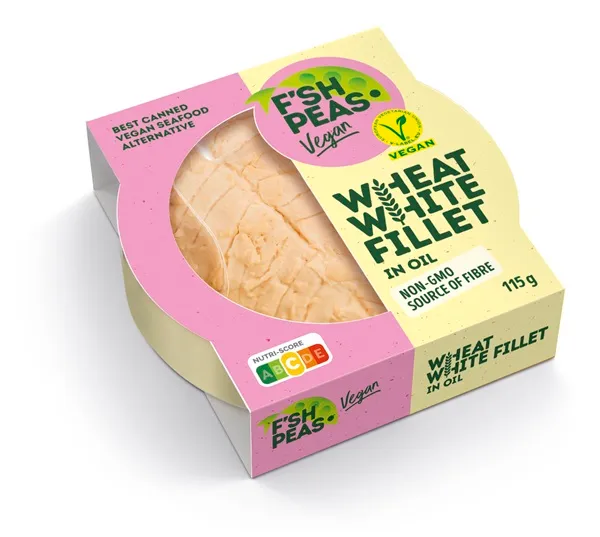 Kviešu baltā fileja eļļā 115g, Fish Peas