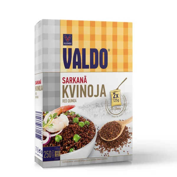 Kvinoja sarkanā 2x125g, Valdo