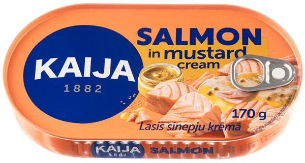 Lašu filejas angļu sinepju krēmā 170g (85g), Kaija