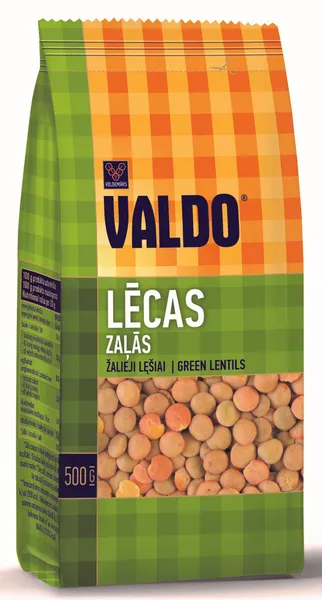 Lēcas zaļās 500g, Valdo