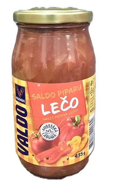 Lečo saldo piparu 435g, Valdo