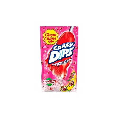 Ledenes Crazy Dips strawbery 14g, Chupa Chups