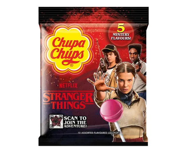 Ledenes Stranger Thing Right Side Up 10x12g, Chupa Chups