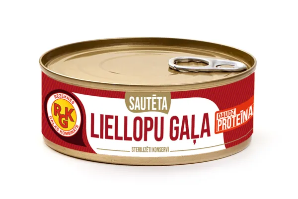 Liellopa gaļa sautēta 250g, RGK