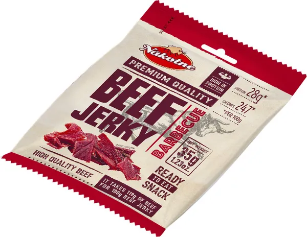 Liellopu gaļas uzkoda žāvēta, k/k BBQ 35g, GPU Nākotne