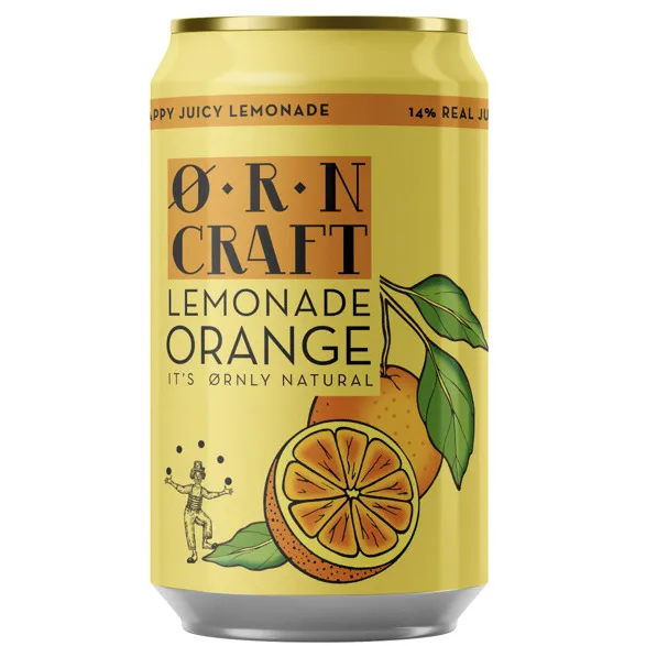 Limonāde ar apelsīnu sulu 0.33l CAN, ORN Craft