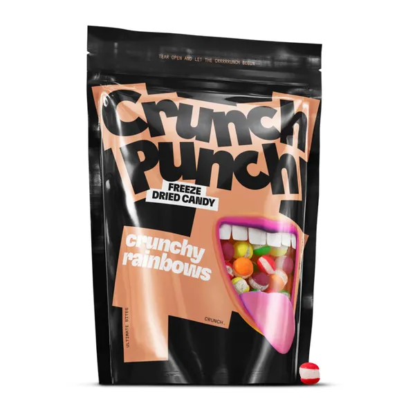 Liofilizēti saldumi Crunchy Rainbows 100g, Crunch Punch