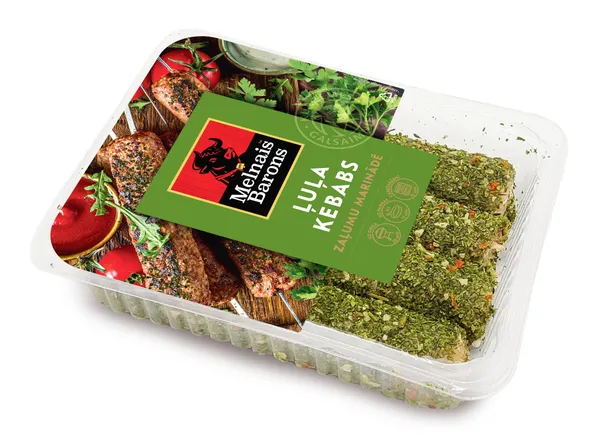 Melnais Barons Ļuļa kebabs zaļumu marinādē 400g