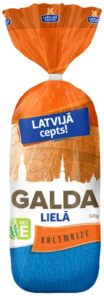 Maize Galda lielā baltmaize 500g, Latvijas Maiznieks