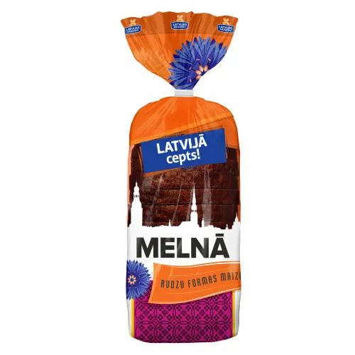 Maize Melnā rudzu formas 600g, Latvijas Maiznieks