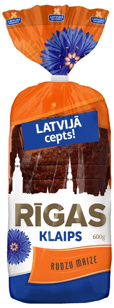 Rudzu m.Rīgas klaips Latvijā cepts 600g