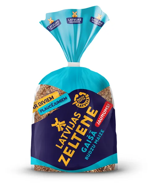 Maize rudzu saldskābā gaišā Latvijas Zeltene 1/2 390g, Latvijas Maiznieks