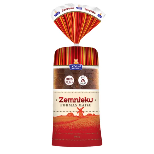 48H Zemnieku formas maize, sagriezta, 600g, Latvijas maiznieks NPKS