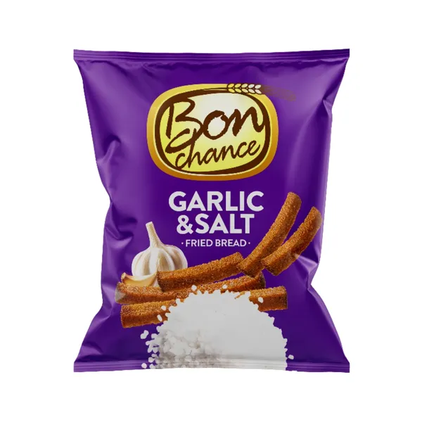 Maizes grauzdiņi ar ķiplokiem un sāli 150g, Bon Chance