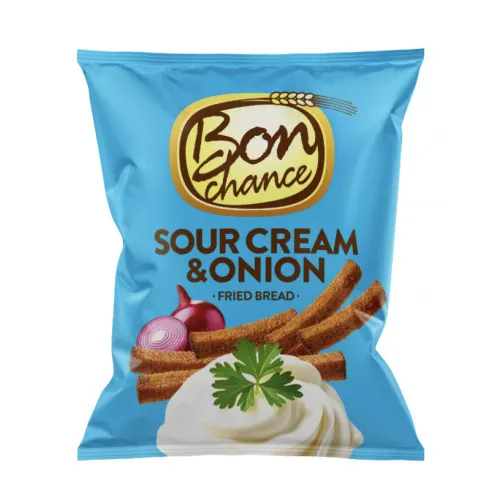 Maizes grauzdiņi ar skābā krējuma un sīpolu garšu 150g, Bon Chance
