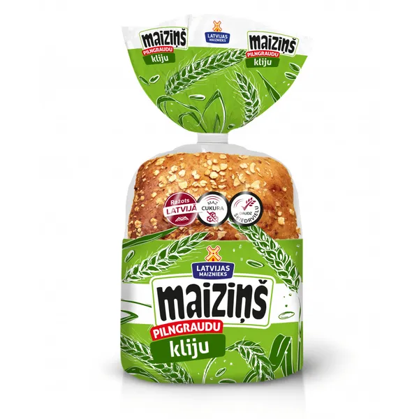 Maiziņš kliju pilngraudu 4x60g.