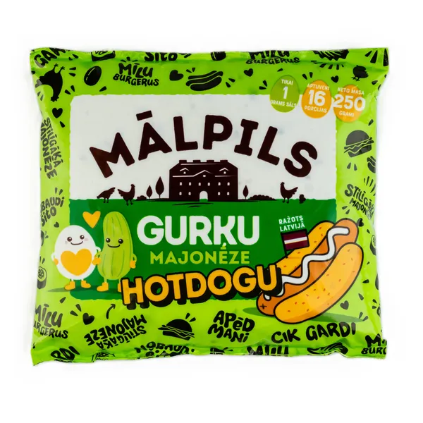 Majonēze gurķu Hotdogu 250g, Mālpils