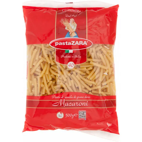 Makaroni Pasta Zara Nr.40 trubiņas 500g
