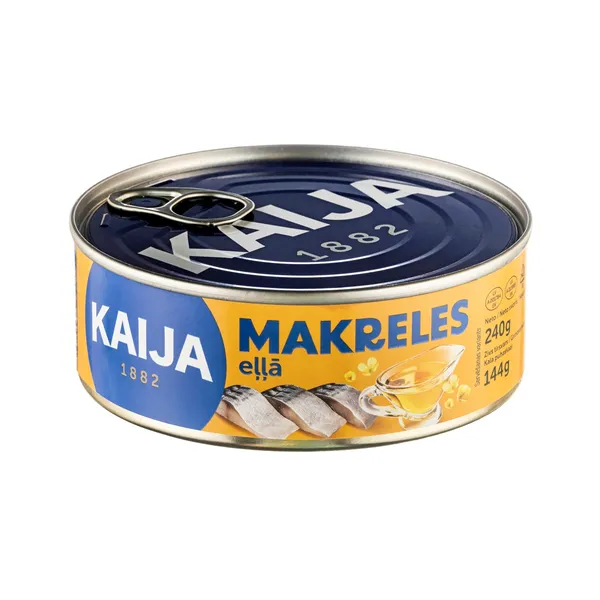 Makreles eļļā 240g (144g), Kaija