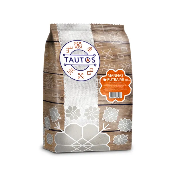 Mannas putraimi 800g, Tautas