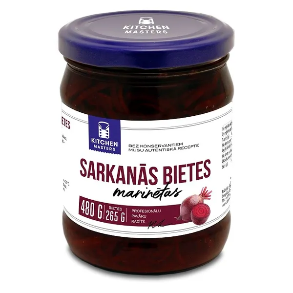 Bietes marinētas Kitchen Master 480g