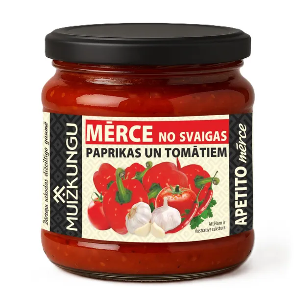 Mērce Apetito no sv. paprikas un tomātiem 465g, Muižkungu