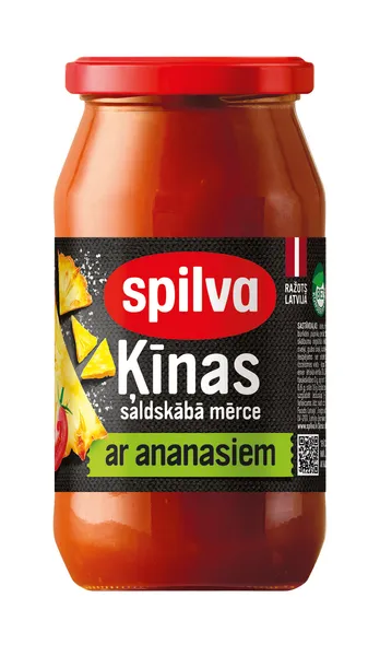 Mērce Ķīnas saldskābā ar ananasiem 500g, Spilva