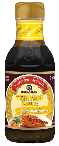 Mērce Teriyaki ar grauzdētām sezama sēklām 250ml, Kikkoman