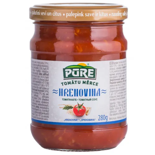 Tomātu mērce PŪRE Hrenovina 280g