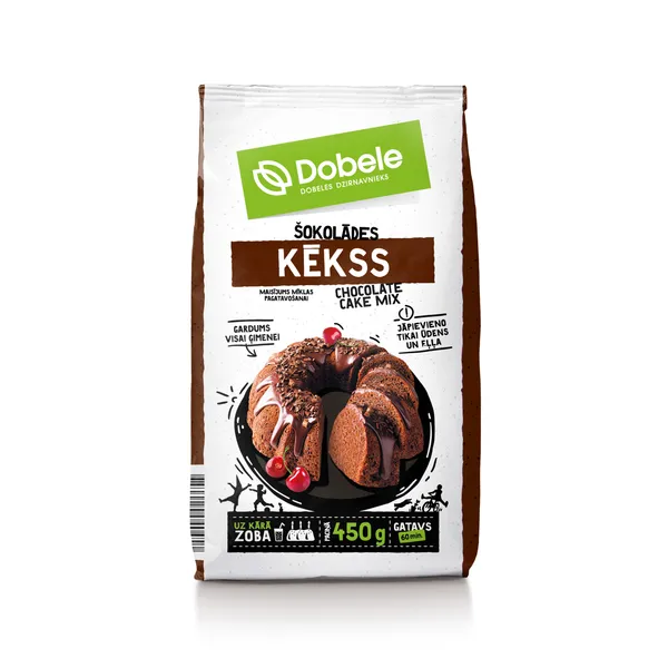 Šokolādes kēkss DOBELE 450g