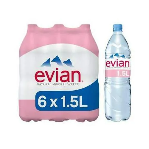 Minerālūdens 6x1.5l, Evian