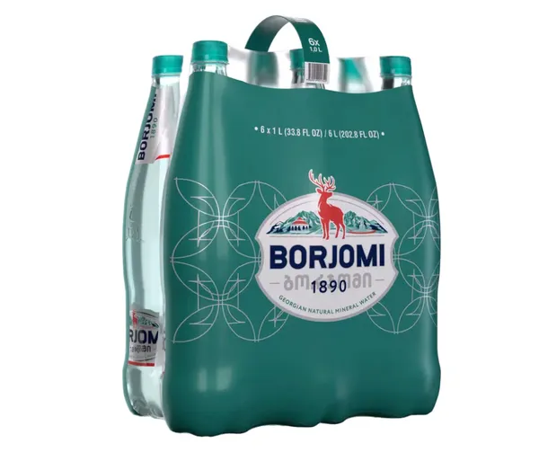 Minerālūdens gāzēts 6x1.25l PET, Borjomi
