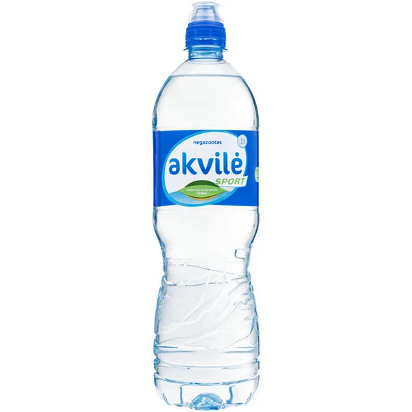 Naturāls minerālūdens AKVILE sport cap, negāzēts, 1l(DEP)