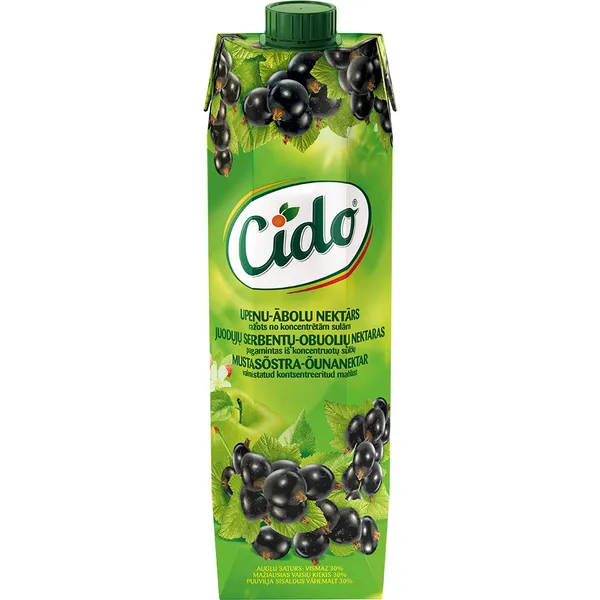 Nektārs CIDO Upeņu-ābolu, 1l