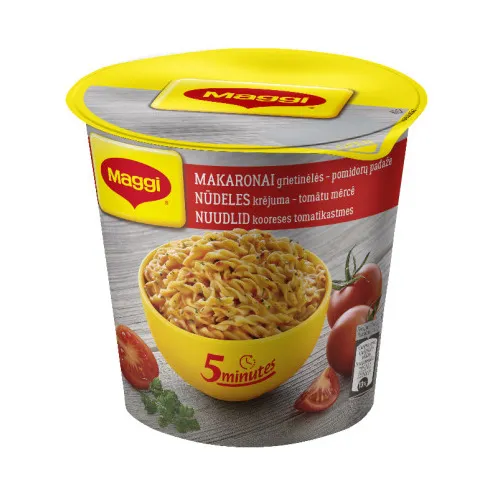 Nūdeles krējuma - tomātu mērcē 5min 62g, Maggi