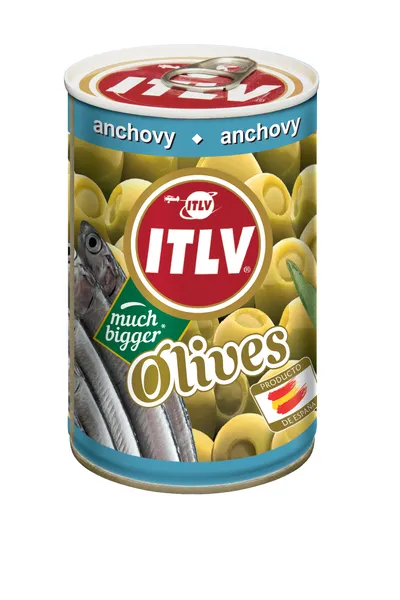 Olīves zaļās ar anšoviem 314ml (110g), ITLV