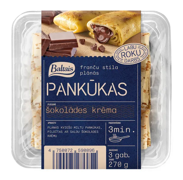 Pankūkas ar šokolādes krēma pild. 270g