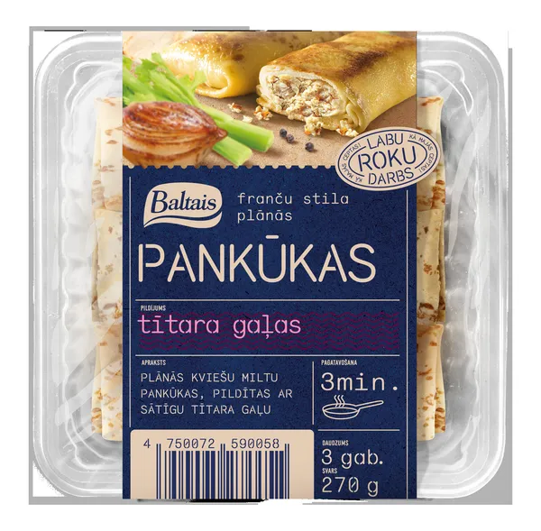 Pankūkas ar tītara gaļas pildījumu BALTAIS 270g