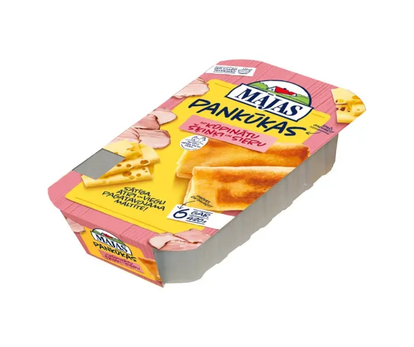 Pankūkas MĀJAS ar kūpinātu šķiņķi un sieru 420g