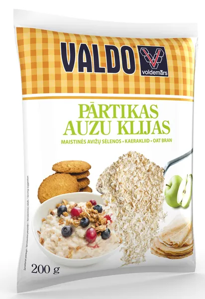Pārtikas auzu klijas 200g, Valdo