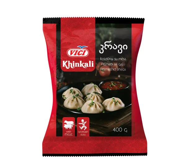 Pelmeņi ar gaļu Khinkali 400g, Viči