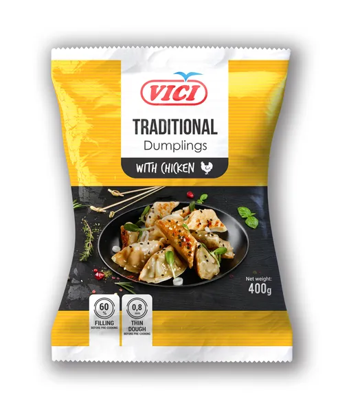 Pelmeņi Traditional ar vistas gaļu 400g