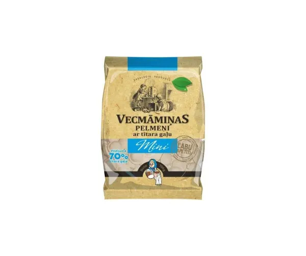 Pelmeņi VECMĀMIŅAS Mini ar tītara gaļu 700g