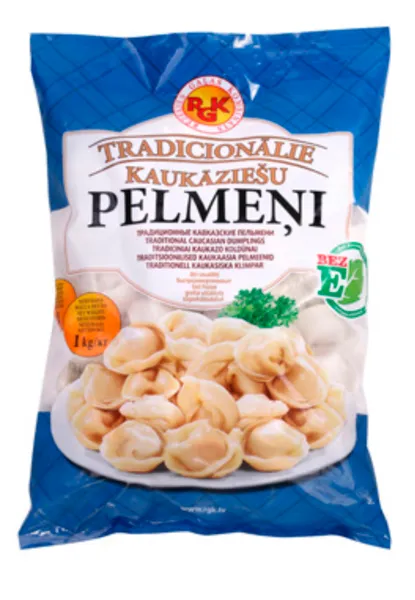Pelmeņi "Tradicionālie Kaukāziešu" 1kg, RGK