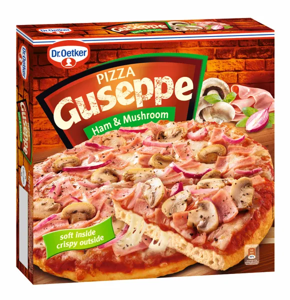 Pica saldēta Guseppe ar šampinjoniem un šķiņķi 425g, Dr.Oetker