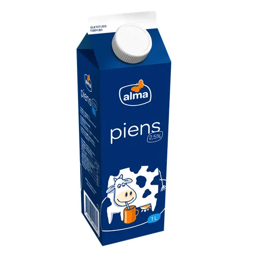 Piens 2.5% 1l, Alma